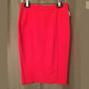 Pink Tartan Coral Tech Pencil Skirt - Size 4 - NWT